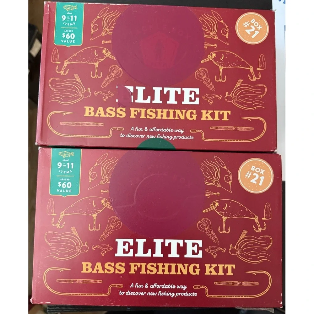 2-Pack Catch Co Mystery Tackle Box Elite Bass Fishing Kits Box #21 New Sealed